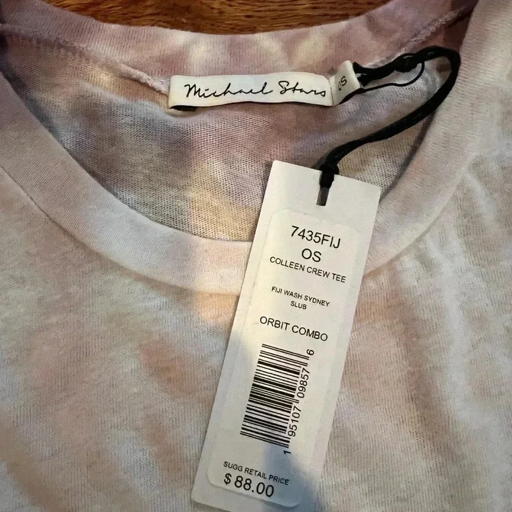Michael Stars ● Colleen Fiji Wash Crew Tee Sz OS - Picture 1 of 3